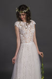 Designer Chic Nostalgia lace chiffon satin tulle A-line ball gown wedding dress