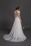 Designer Chic Nostalgia lace chiffon satin tulle A-line ball gown wedding dress