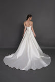 Designer Chic Nostalgia lace chiffon satin tulle A-line ball gown wedding dress