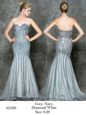 Designer prom dress lace, chiffon, satin, beading long.