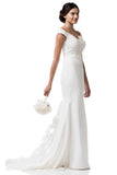 Wedding dress lace CAP SLEEVE, SWEETHEART NECK, TRUMPET