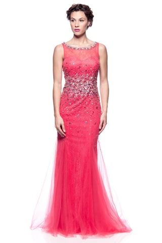 Prom & Evenning Lace Jersey Beaded Dresses