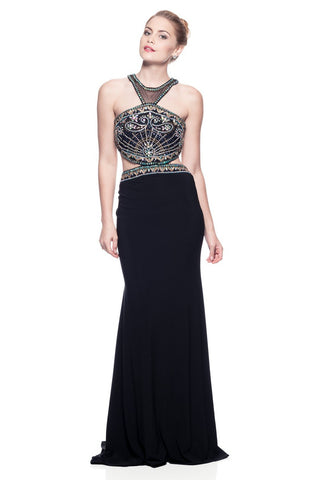 Prom & Evenning Lace Jersey Beaded Dresses