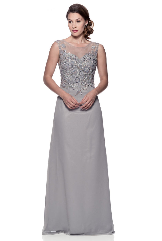 Mother Of The Bride Lace satin chiffon Long Gown Dress.