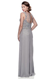 Mother Of The Bride Lace satin chiffon Long Gown Dress.