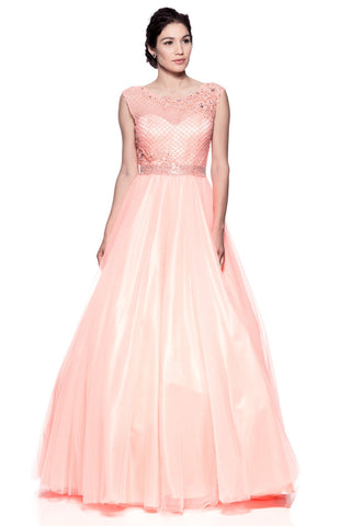 Prom & Evening Lace Beaded Dress