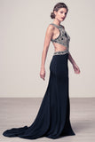Prom & Evenning Lace Jersey Beaded Dresses