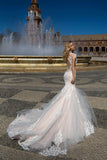 Beaded Lace Trumpet Mermaid Wedding Dress