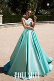 Prom & Evening Lace Satin Dress