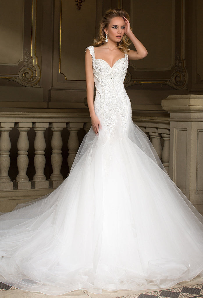 Lace tulle MERMAID wedding dress