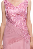 Mother Of The Bride Lace satin chiffon Long Gown Dress.