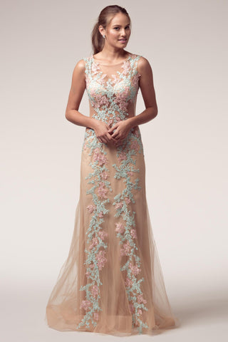 Prom & Evenning Lace Jersey Beaded Dresses