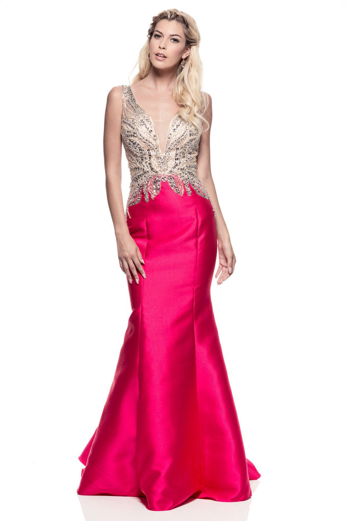 Prom & Evenning Lace Jersey Beaded Dresses