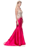 Prom & Evenning Lace Jersey Beaded Dresses