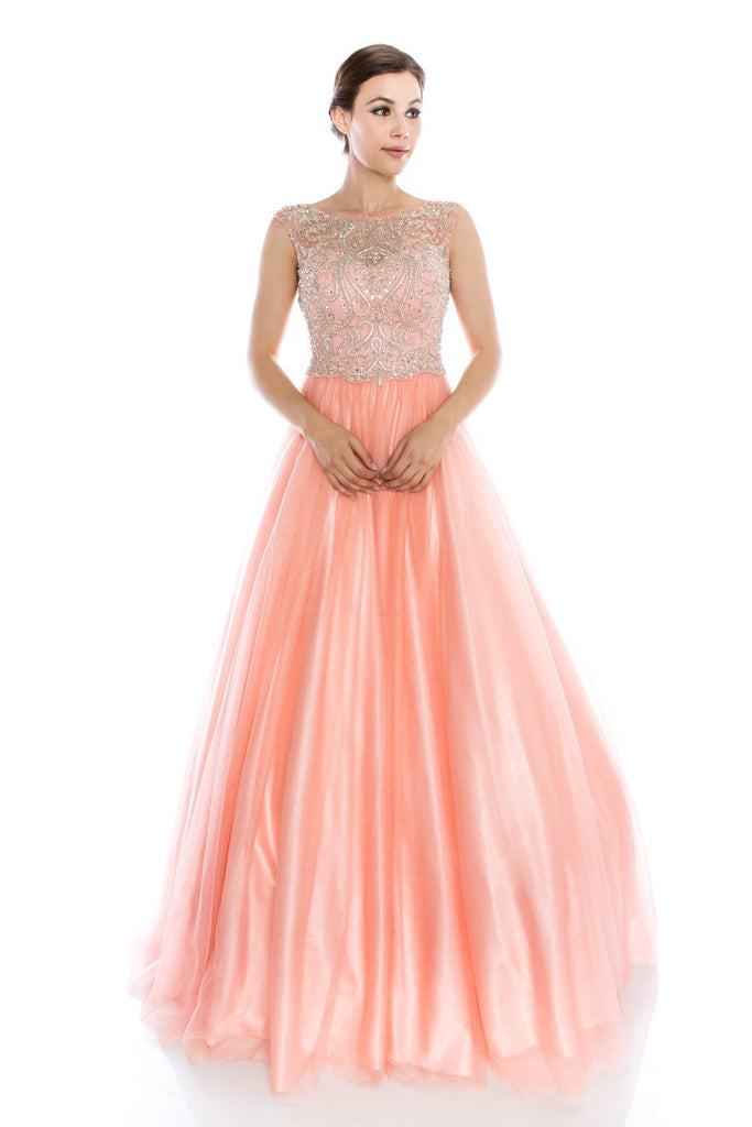 Prom & Evening Lace Beaded Dress