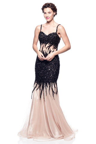 Prom & Evenning Lace Jersey Beaded Dresses