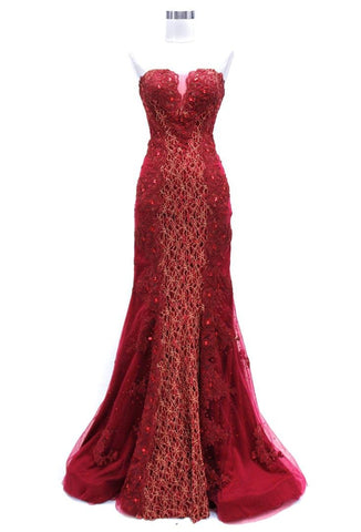 Prom & Evenning Lace Jersey Beaded Dresses