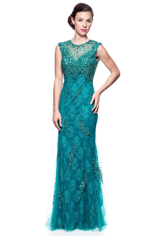 Prom & Evenning Lace Jersey Beaded Dresses