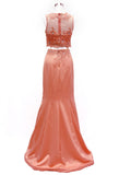 Prom & Evening Lace Jersey Beaded Dress