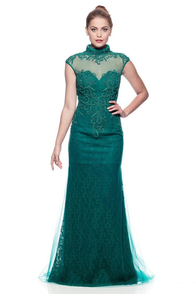 Mother Of The Bride Lace satin chiffon Long Gown Dress.