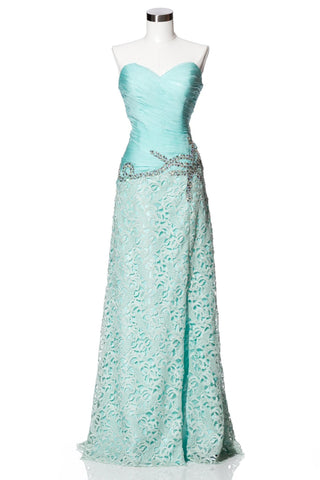 Prom & Evening Lace Jersey Beaded Dress