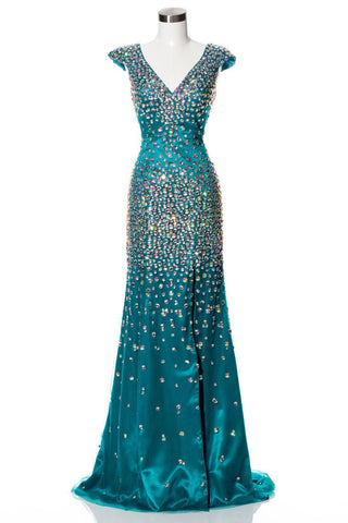 Prom & Evening Lace Beaded Dress