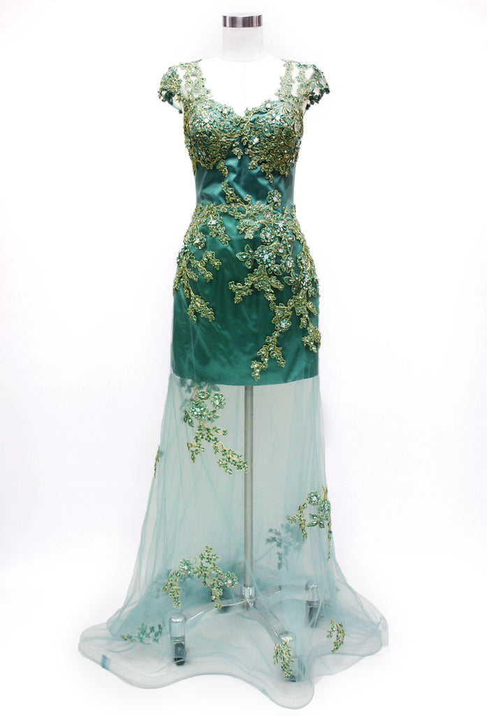 Prom & Evening Lace Beaded Dress