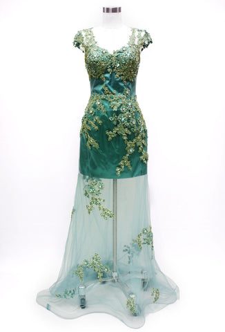 Prom & Evening Lace Beaded Dress