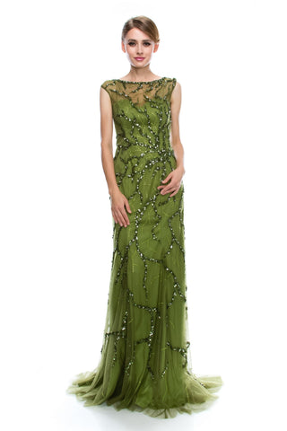 Prom & Evening Lace Beaded Dress