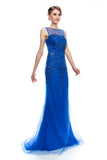 Prom & Evening Lace Jersey Beaded Dress