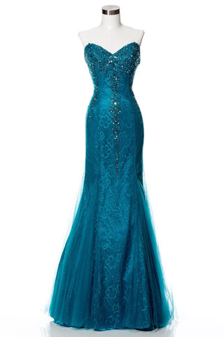 Prom & Evenning Lace Jersey Beaded Dresses