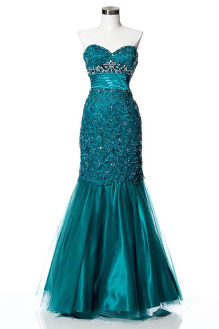 Prom & Evenning Lace Jersey Beaded Dresses