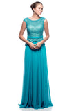 Mother Of The Bride Lace satin chiffon Long Gown Dress.