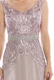 Mother Of The Bride Lace satin chiffon Long Gown Dress.