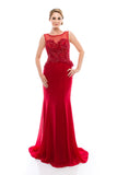 Mother Of The Bride Lace satin chiffon Long Gown Dress.