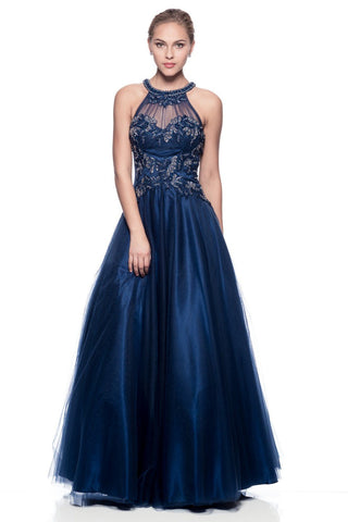 Prom & Evening Lace Beaded Dress