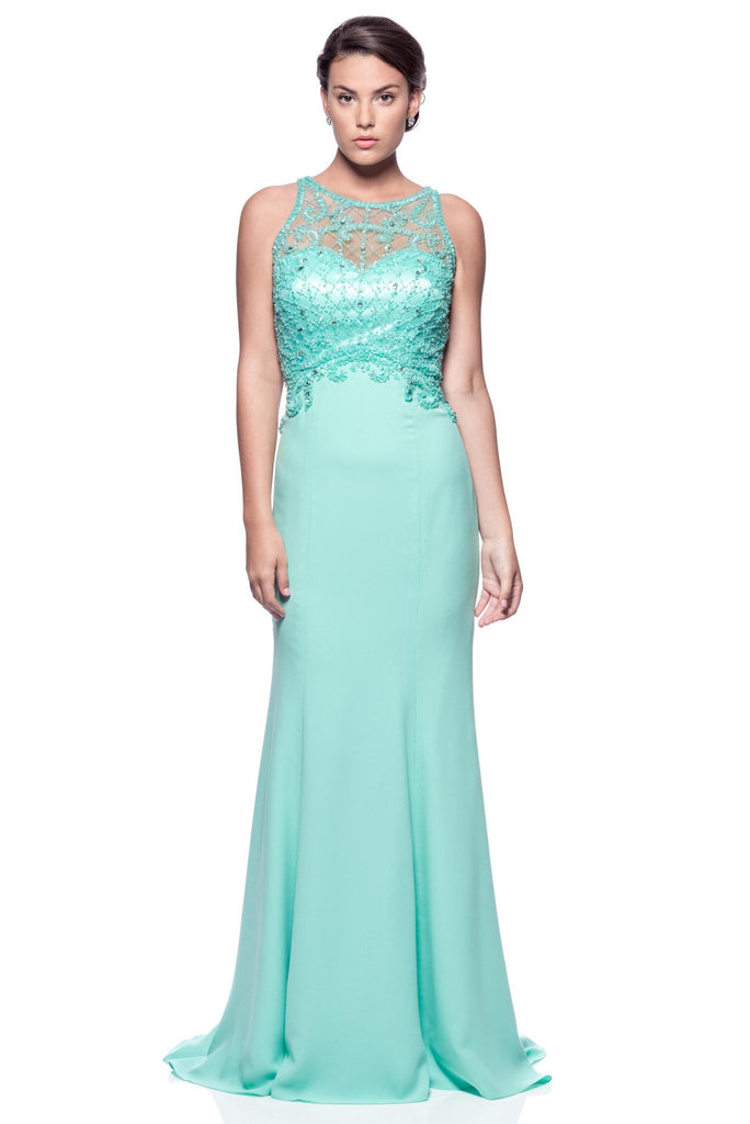 Prom & Evenning Lace Jersey Beaded Dresses