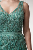 Mother Of The Bride Lace satin chiffon Long Gown Dress.