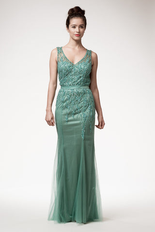 Mother Of The Bride Lace satin chiffon Long Gown Dress.