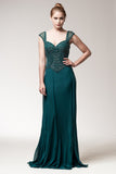 Mother Of The Bride Lace satin chiffon Long Gown Dress.