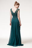 Mother Of The Bride Lace satin chiffon Long Gown Dress.