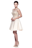 Lace short prom homecoming cocktail dress