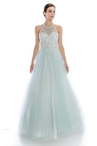 Prom & Evening Lace Beaded Dress