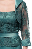 Mother Of The Bride Lace satin chiffon Long Gown Dress.
