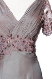 Mother Of The Bride Lace satin chiffon Long Gown Dress.