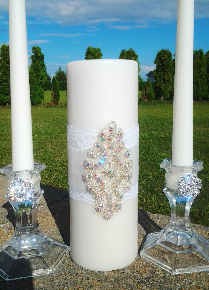 Wedding accessories unity candle set
