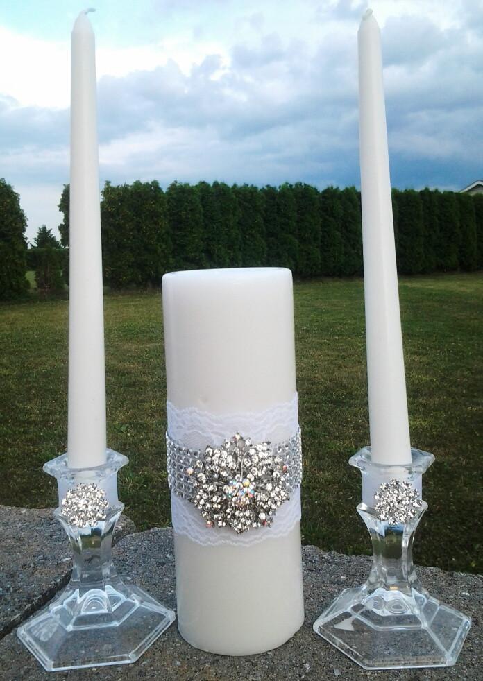 Wedding accessories unity candle set