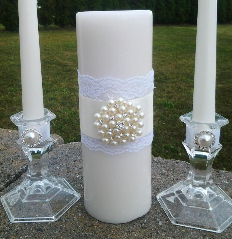 Wedding accessories unity candle set