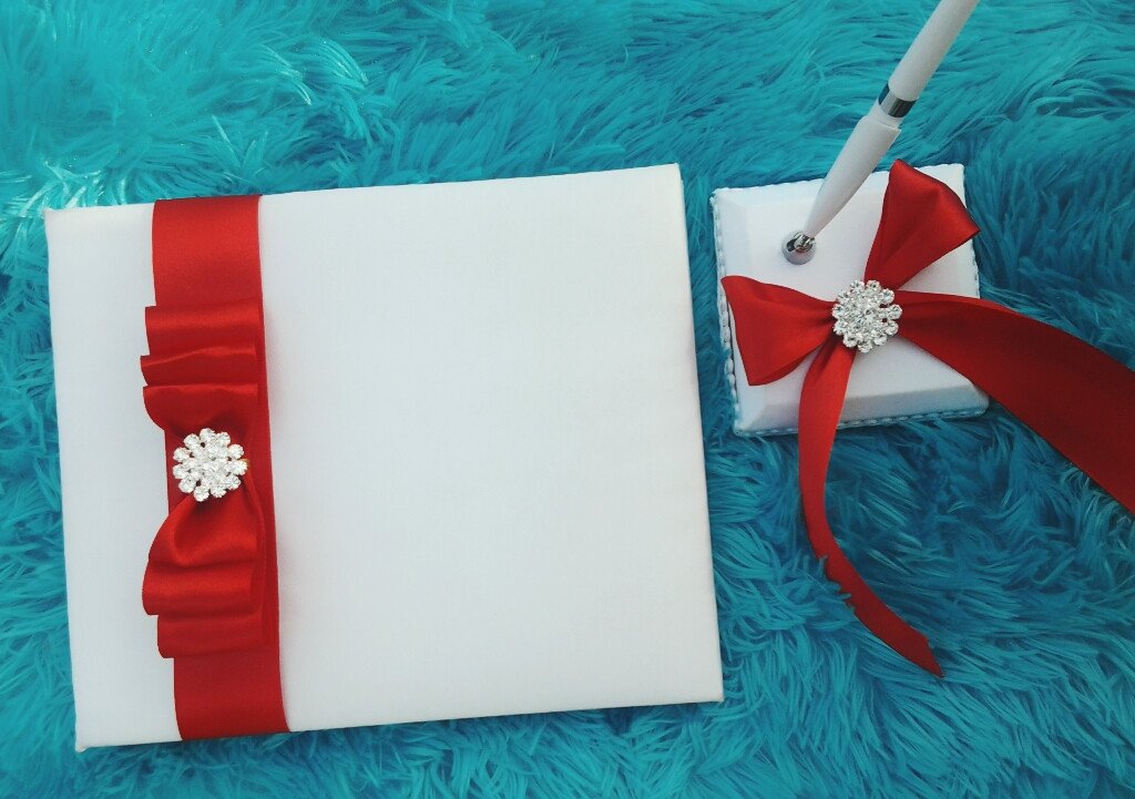 Wedding accessories guest book