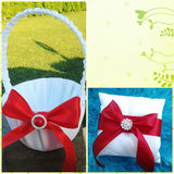 Wedding accessories flower girl basket & ring bearer pillow set
